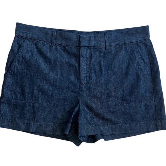 LOFT Navy Denim Women’s Shorts Size 10 NWOT - Picture 1 of 9